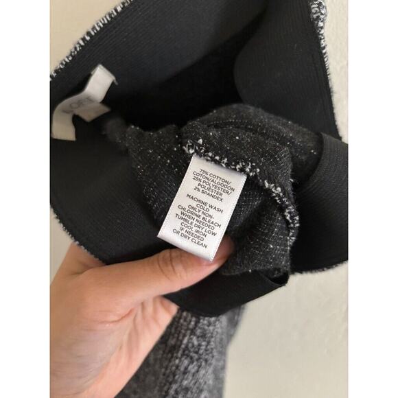 Loft Skirt Women's Small Black Gray Plaid Mini High Rise Elastic Waist - Picture 4 of 6